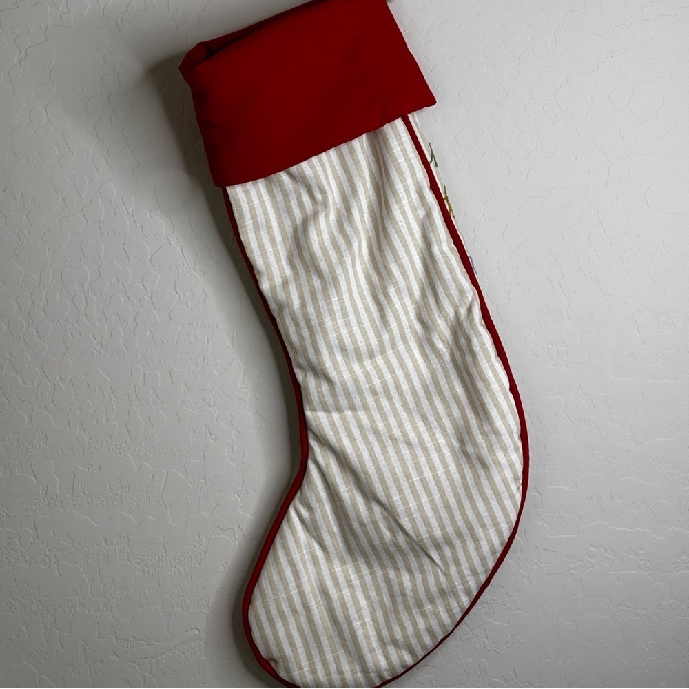 NEW Anthropologie Marlise Christmas Naughty or Nice Stocking NWT - Picture 4 of 10